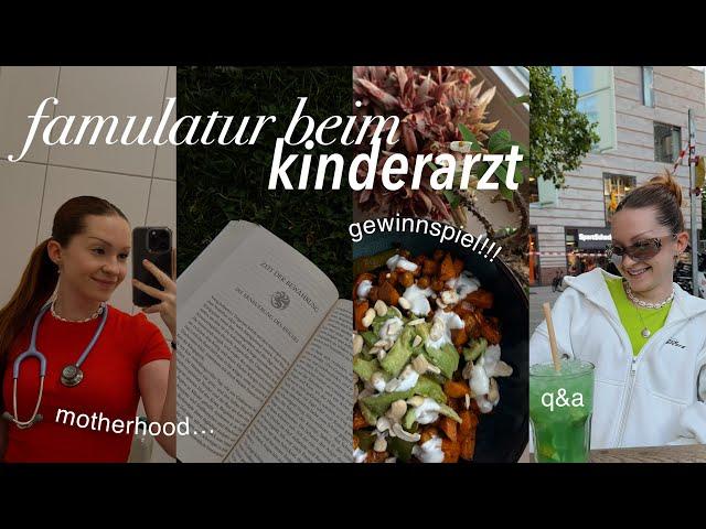 thinking about...motherhood? || q&a vlog über meine famulatur beim kinderarzt :)