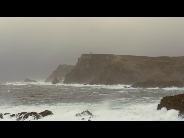 POWERFUL Thunderstorm & Ocean Sounds for Sleep or Study | Heavy Rain & Stormy Sea | 4K HD Video