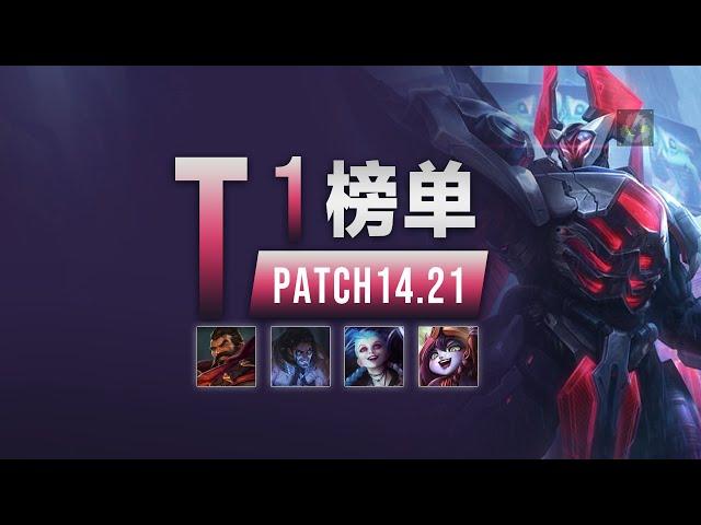 LOL 14.21T1英雄榜單,金身賈克斯T0，葛雷夫登頂野區，電刀收集者燼左腳踩右腳丨兰斯Rance