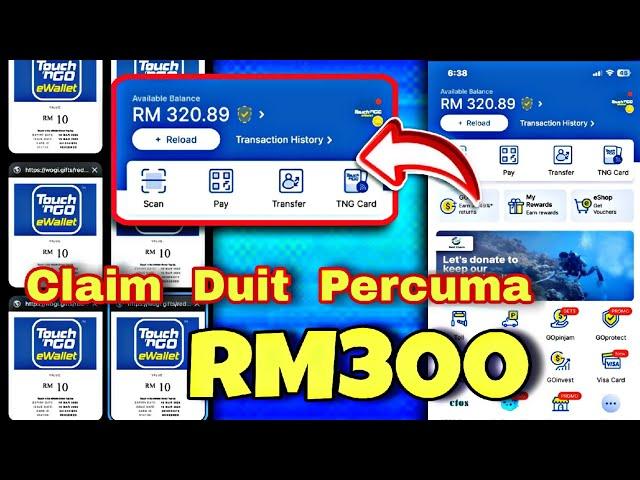 Cuba Sekarang !! Claim lebih RM300 Duit Touch N Go eWallet 2024