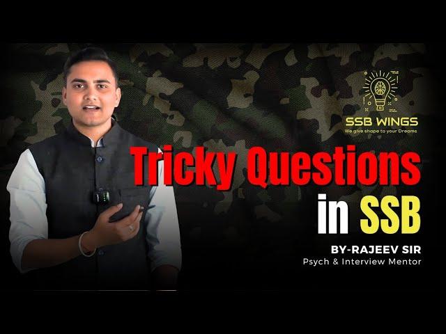 Tricky questions in SSB Interview | Crack SSB with SSBWINGS