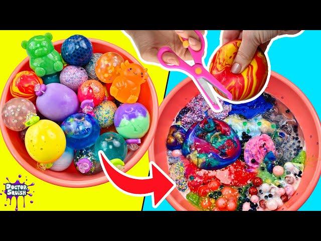 HUGE Slime Squishy Smoothie! What's Inside Bowl of Squishies?