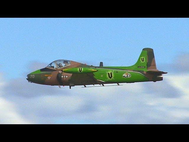 BAC Strikemaster takeoff, circuit & landing - onboard