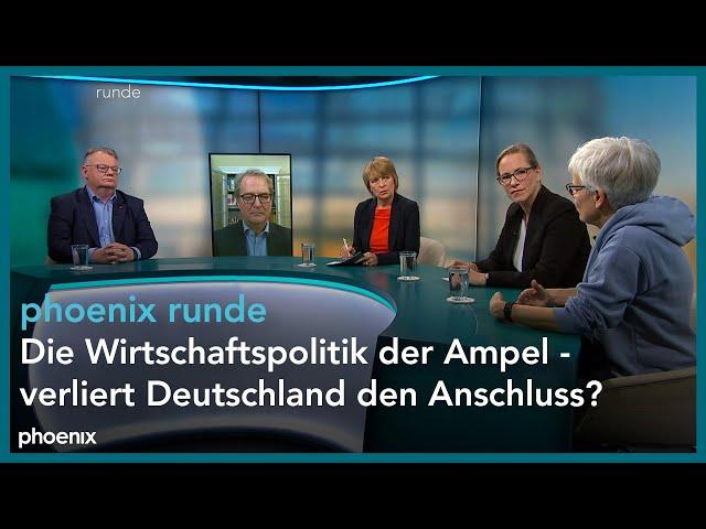 phoenixRunde: Die Wirtschaftspolitik der Ampel - Verliert Deutschland den Anschluss?