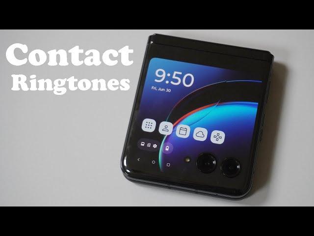 How To Assign Ringtone To Contact On Motorola Razr Plus / 40 Ultra