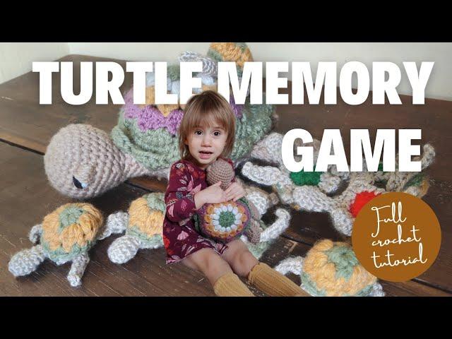 Crochet Sea Turtle Plushie | Plus it's a Memory Game! #crochetchrsitmasgiftidea