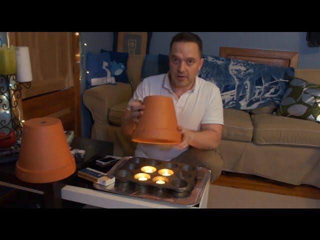 CLAY POT with TEA LIGHTS Room Heating | 4HR DIY Test