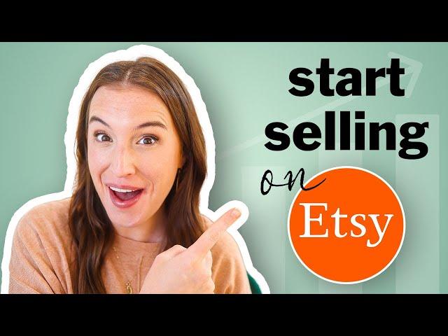 START SELLING ON ETSY in 5 easy steps  (Etsy shop for beginners tutorial 2024)