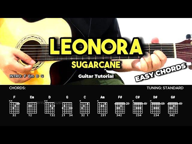 Leonora - Sugarcane | Easy Guitar Chords Tutorial For Beginners (CHORDS & LYRICS) #guitarlesson