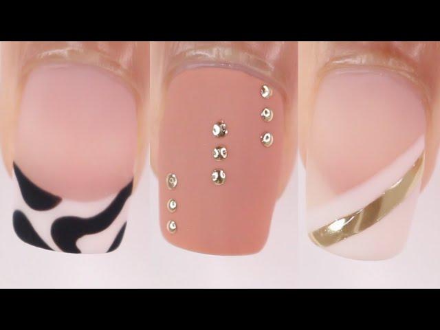 5 TRENDY NAIL ART DESIGNS | new nail art compilation using gel nail polish at home,  chrome nail art