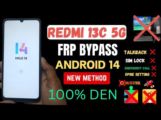 redmi 13c 5g frp bypass ||  new method || redmi 13c frp bypass new update || redmi 13c frp miui 14