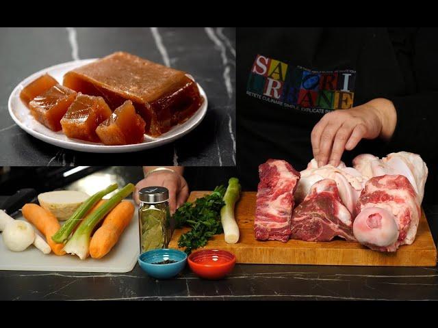 Supă concentrată de oase (jeleu natural, demi glace) sursa bună de gelatină și colagen Savori Urbane