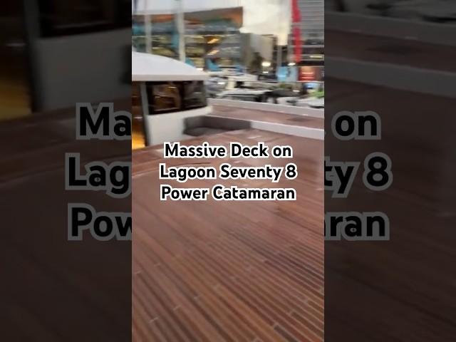 Lagoon Seventy 8 has massive decks #yachttour #yachtwalkthrough #boatwalkthrough