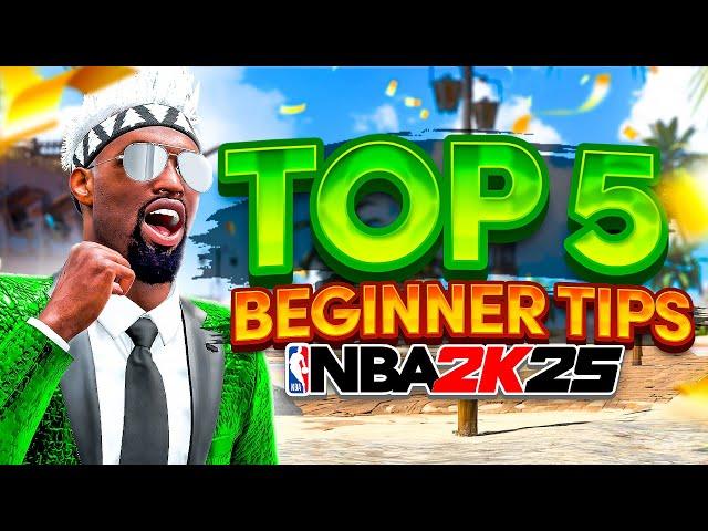 TOP 5 BEGINNER TIPS NBA 2K25! BEST SHOOTING TIPS + BUILD + BADGES! BECOME A PARK GOD TODAY! NBA2K25!