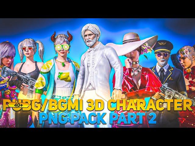 40+ Pubg 3d Character png Pack Free Download | Pubg 3d Characters Png Pack HD For Thumbnail | Part 2