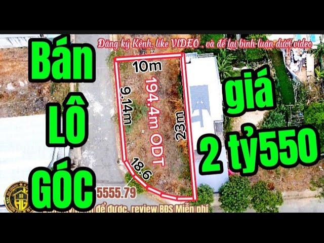 (#520) BÁN LÔ GÓC MỸPHƯỚC [BẤT ĐỘNG SẢN BÌNH DƯƠNG ]