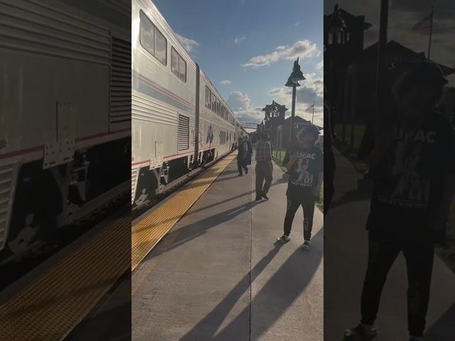 FORT MADISON, Iowa! Amtrak train 3, the SOUTHWEST CHIEF, makes its stop here on May 26, 2024