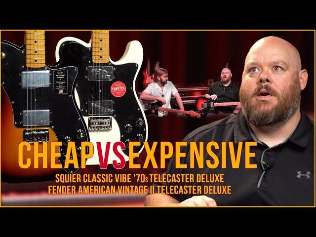 Cheap vs. Expensive | Fender American Vintage II Tele Deluxe vs. Squier Classic Vibe Tele Deluxe