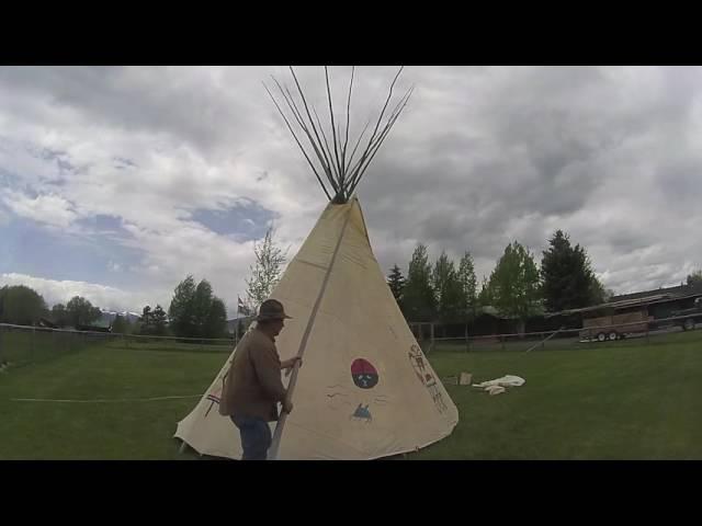 How to set up a canvas tipi and liner