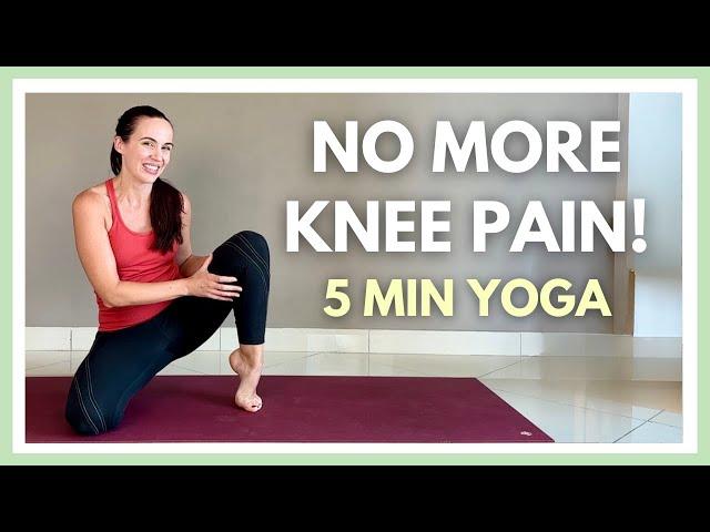 5 Min Yoga for Knee Strengthening  Stop Knee Pain!