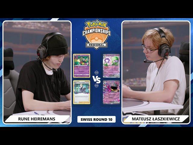 TCG Rune Heiremans Vs Mateusz  Łaszkiewicz - 2024 Pokémon Lille Regional Championships Swiss R10