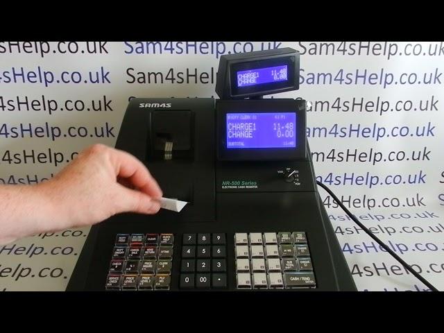 How To Use Sam4S NR-500 / NR-510R / NR510R / NR510 Cash Register Cashier User Guide Instructions