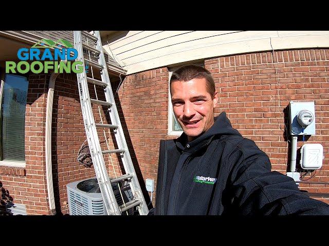 How to not to fall off a ladder - Roof top safety, learn from a roofer. Ladder safety training video