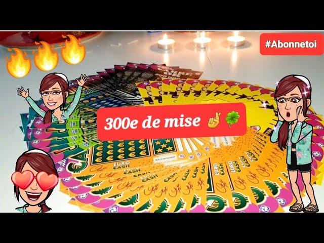 GROS MÉLANGE DE TICKETS FDJ 300E DE MISE INCROYABLE ÇA GAGNE