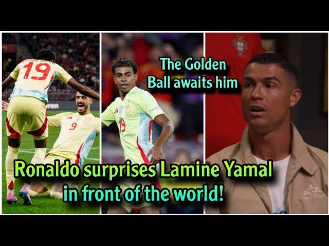 Ronaldo surprises Lamine Yamal in front of the world after what he offers with Spain and Barcelona 