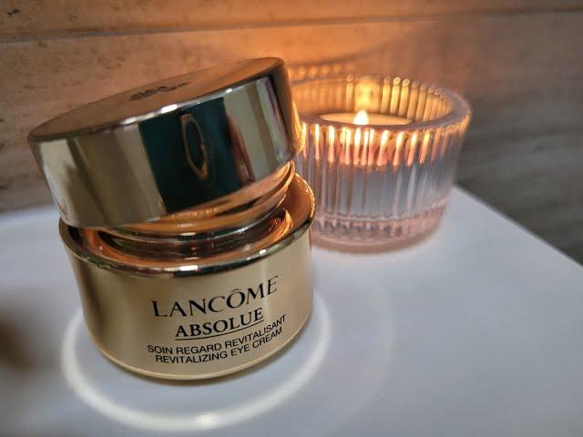 Trying new Lancome Eye Cream