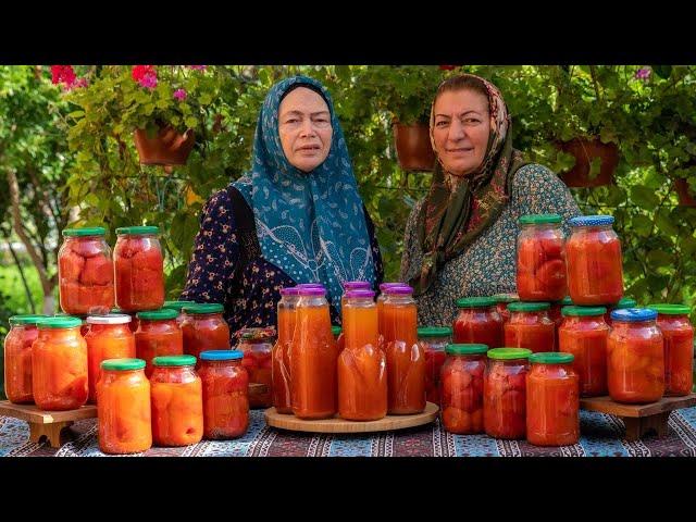 Keeping tomatoes as fresh for 2 years! NO WATER! NO SALT! NO VINEGAR! 100% Natural Tomato Juice