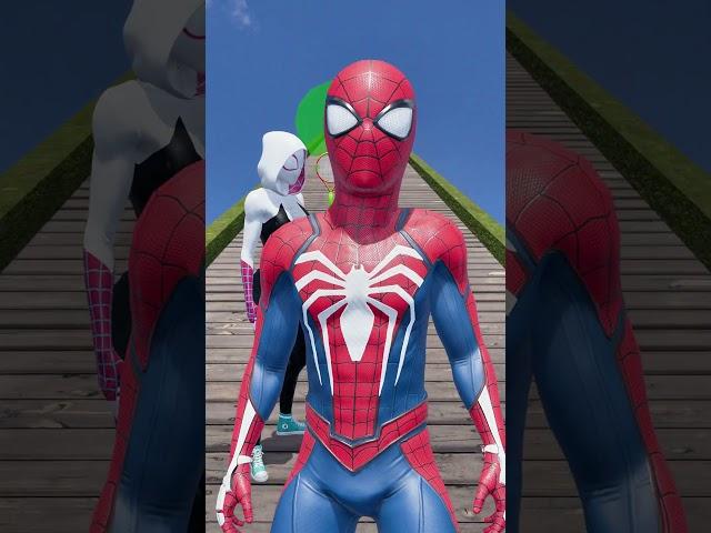 GTA V New Epic Save Run Spider Gwen vs Spider-man Funny Challenge! #gta