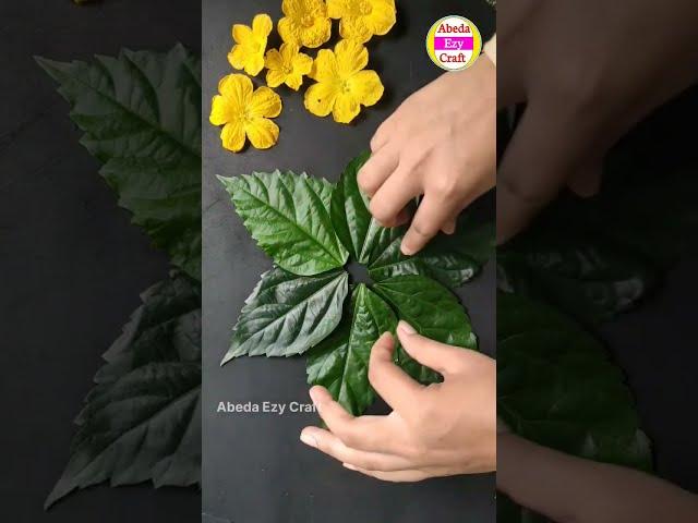 Flowers & Betel Leaf Rangoli | Eco friendly Rangoli Designs | Leaf Rangoli