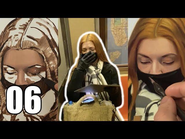 Painting Portraits NYC Subway Reactions Compilation | Devon Rodriguez