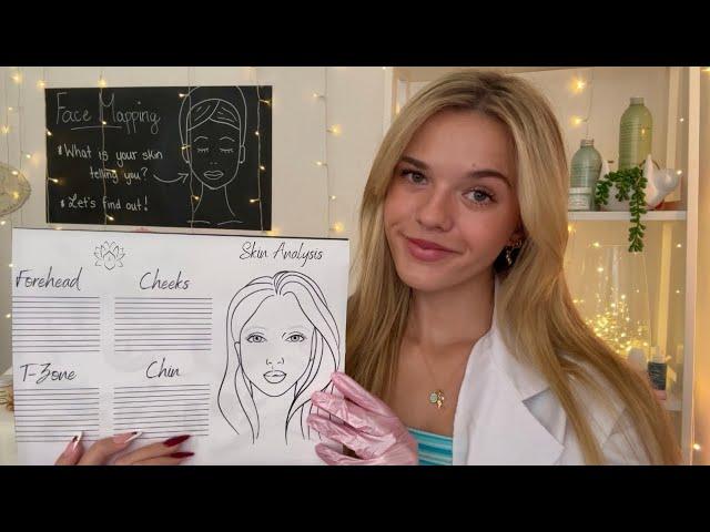 ASMR Soothing Skin Analysis Roleplay  (face mapping, up-close personal attention, etc)