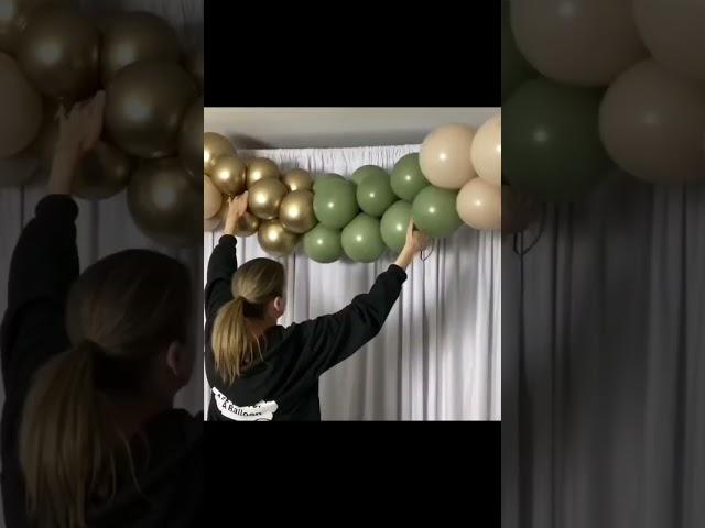 Learn How To Make This Balloon Decoration With Me #balloons