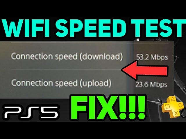 PS5 WIFI SPEED TEST  EASY FIX! (Fast Solution)