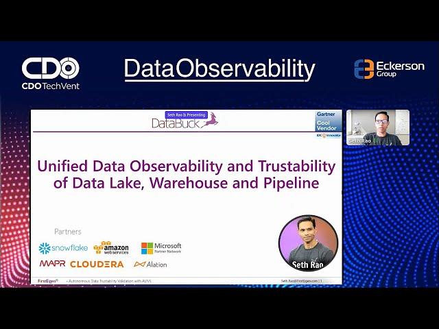 Eckerson Group CDO Techvent Unified Data Observability and Trustability by FirstEigen