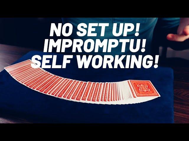 IMPOSSIBLE No Set Up Card Trick - From My Book! (Tutorial)