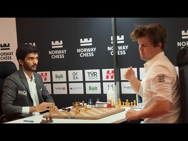 The LOUDEST BANG you will ever hear in chess | Gukesh beats Magnus Carlsen in Norway