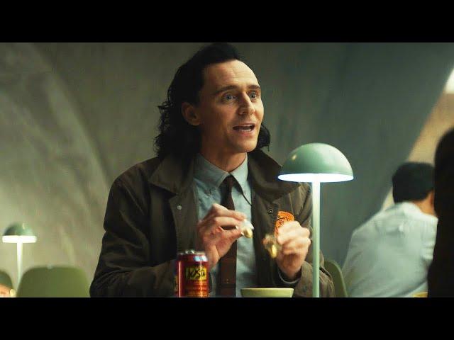 Loki Ruins Mobius Salad - Loki (TV Series 2021) S1E2