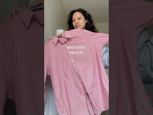 MENS SHIRT UPCYCLE #thriftflip #sewing #diysewing #upcycledclothing #refashion #sewinghacks