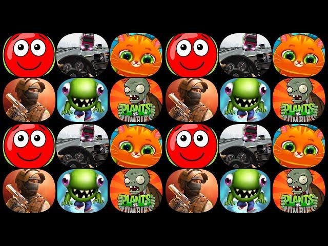 Standoff 2, Bubbu, Red Ball 4, Plants vs Zombies 2, Racing Limits, Zombie Tsunami