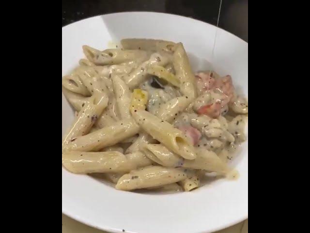 Tasty Creme Cheese Pasta Street Food   Fancy Foodie #shorts #shortsvideos