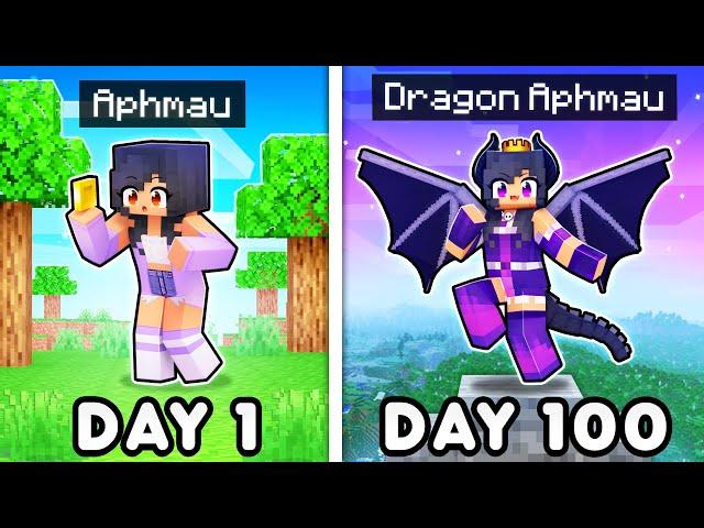 100 DAYS as a DRAGON In Minecraft!