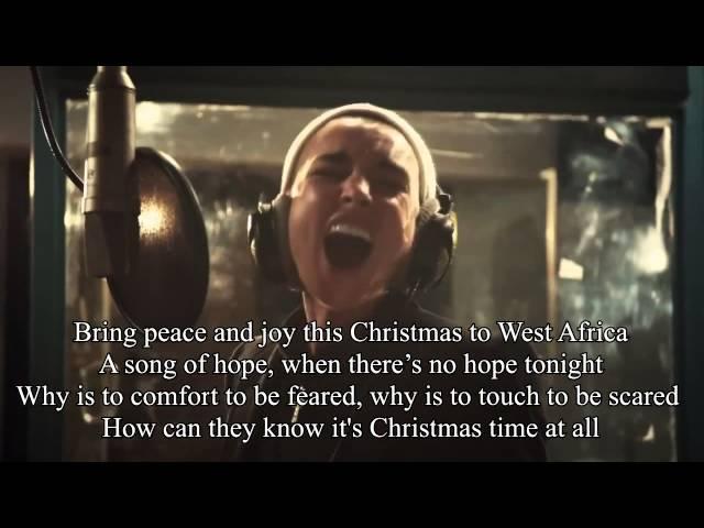 Do they know it's Christmas -  Band Aid 30 2014 with Lyrics Songtext