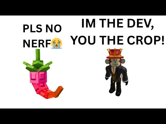 DRAGON PEPPER meets the DEV?!(Grow a Garden Meme)