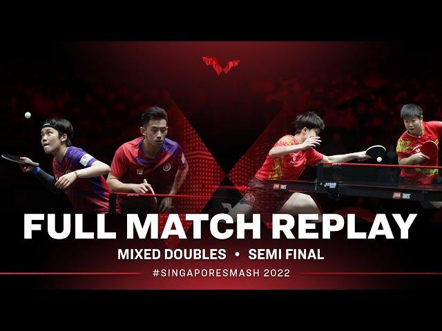 FULL MATCH | WONG (HKG) / DOO (HKG) vs WANG (CHN) / SUN (CHN) | XD SF | #SingaporeSmash 2022