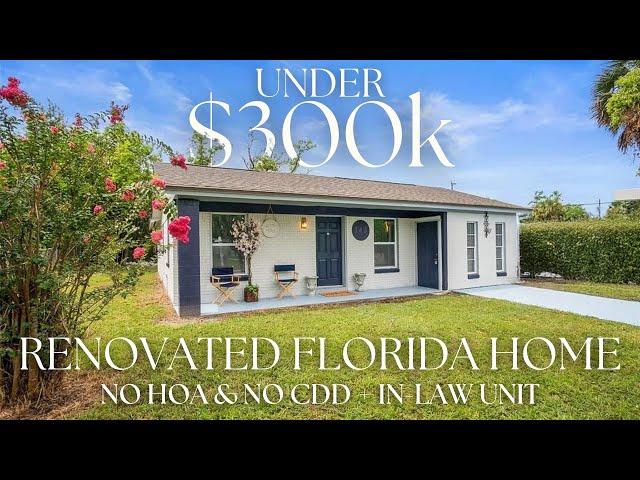 TOURING A 100% UPDATED ORLANDO HOME WITH AN IN-LAW UNIT UNDER $300K | Florida Home Tour