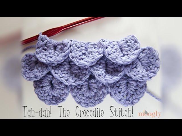 How to Crochet: Crocodile Stitch (Right Handed)